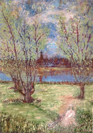 "Moederliefde" 70x100 cm, Acryl op doek 