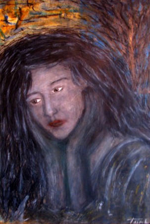 "Portret" 40x60cm, Pastel op papier