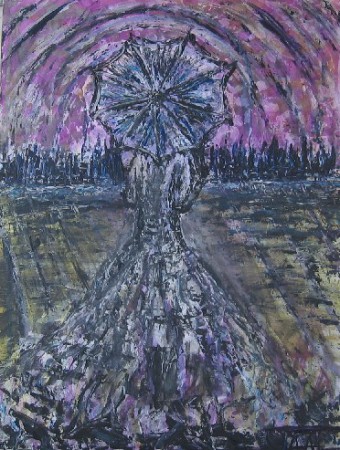  "bestemming"	60x80cm acryl op doek